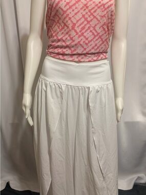 HALARA White Maxi Skirt with High Waist